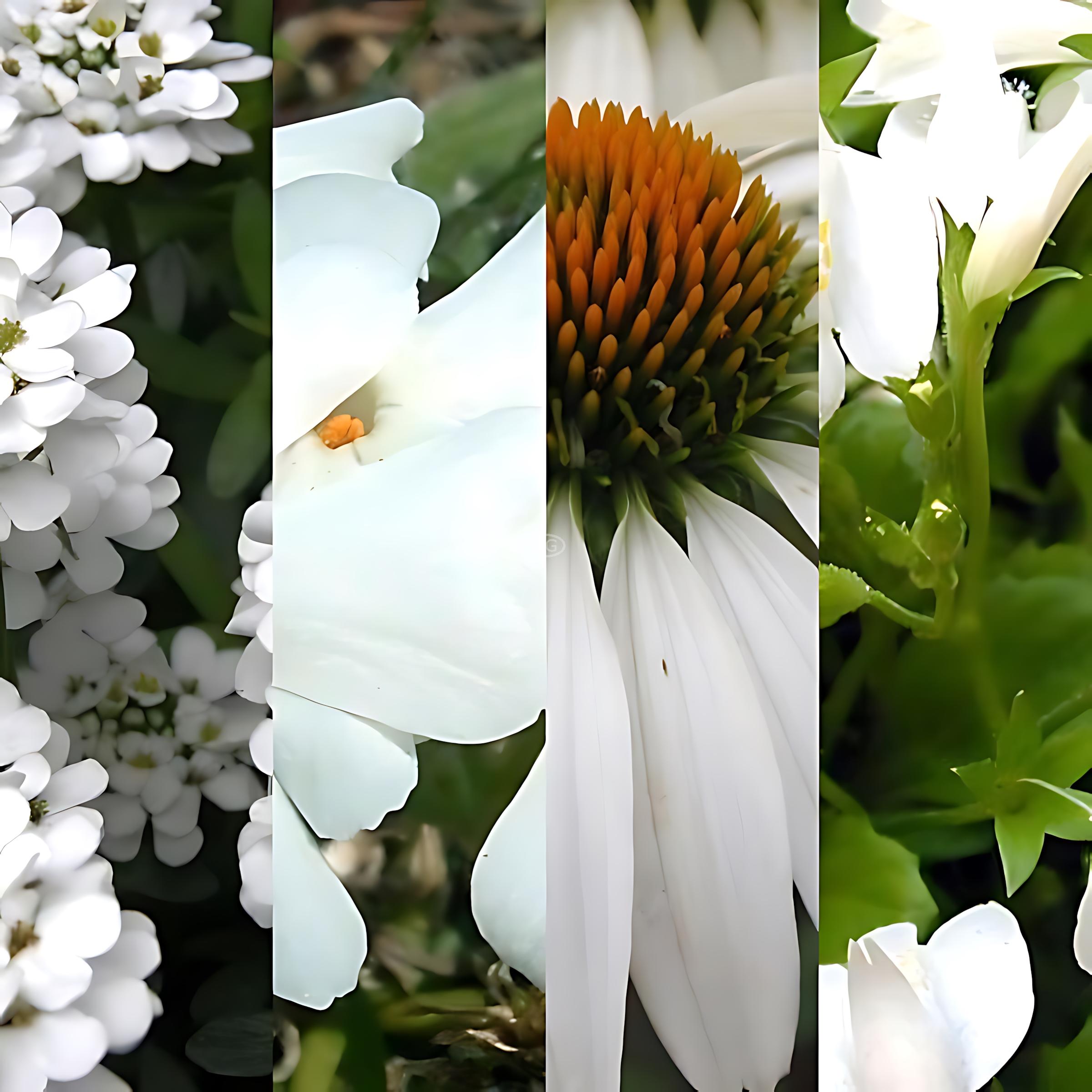 Sunny White Deer Mix, 20% off: 25 each white: Cone Flower