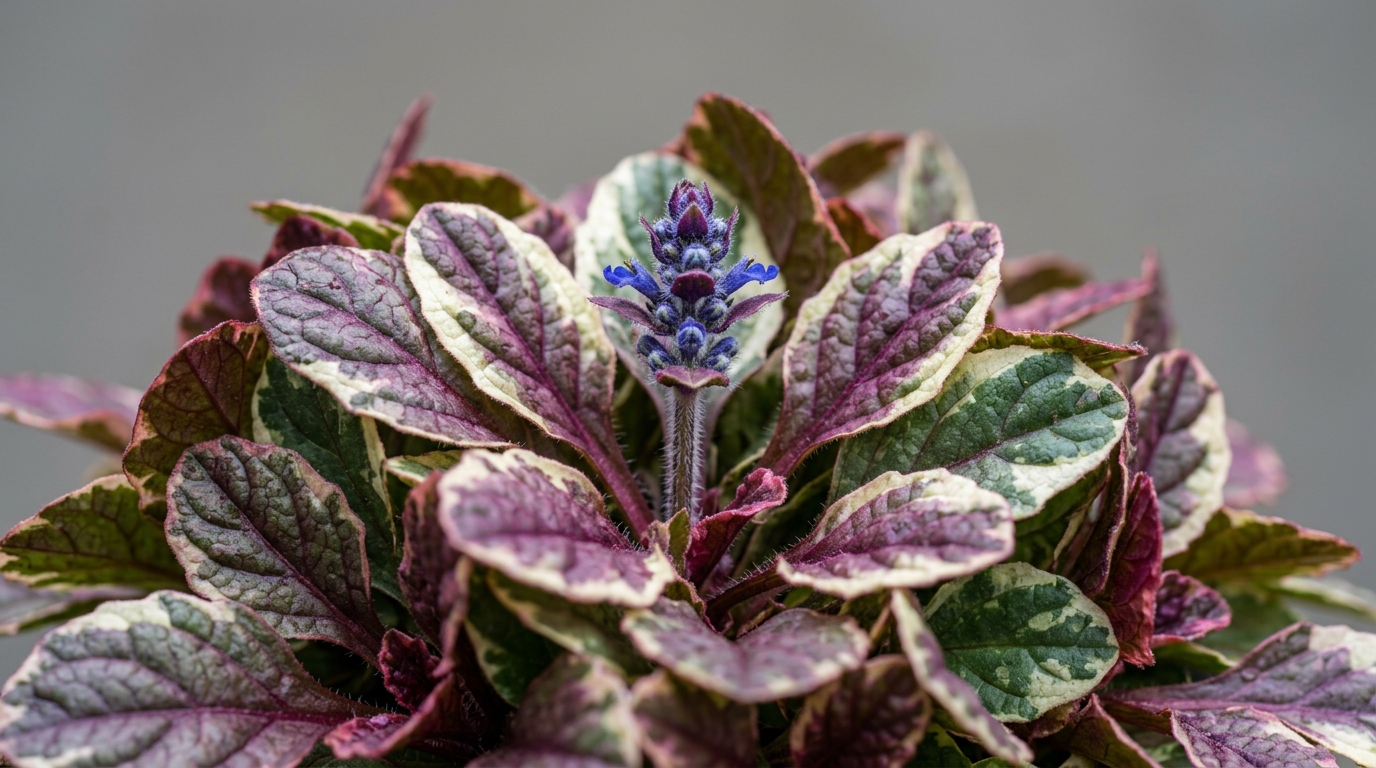 Bugleweed 'Burgundy Glow' {flat of 50 Peat Pots - 2 1/4 in} thumbnail